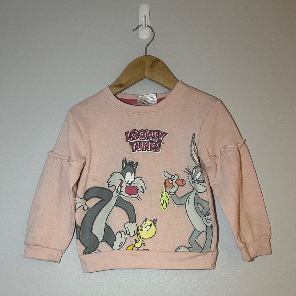Warner Bros. Looney Tunes Pink Sweatshirt